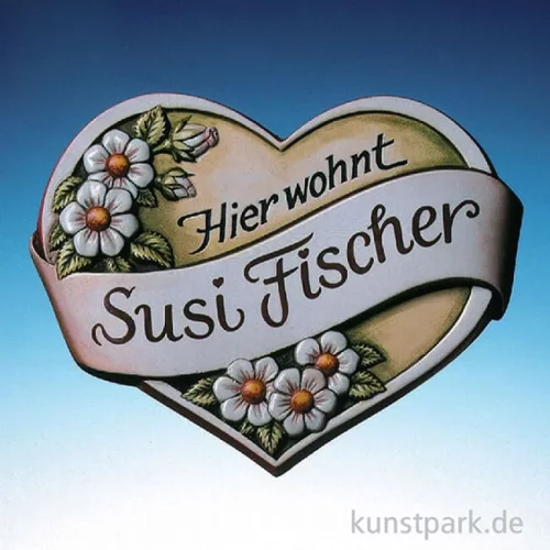 Artikelbild 3 des Artikels “Gießform - Haus-Türschild, Herz “