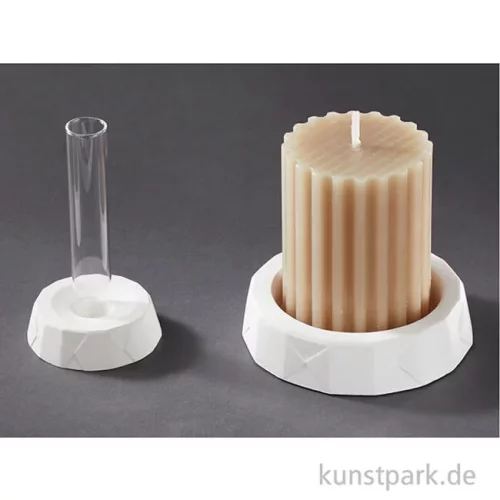 Artikelbild 3 des Artikels “Gießform - Kerzenhalter I für Stab- + Stumpenkerzen “