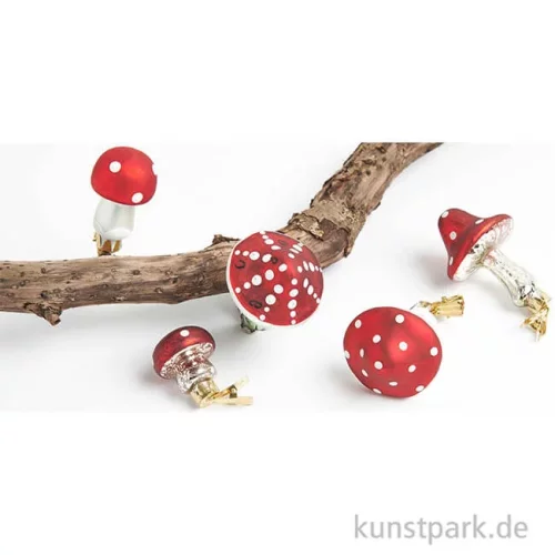 Artikelbild 3 des Artikels “Glas-Clip Fliegenpilz, Spitz, Antik, 5,7 x 5,7 x 10,5 cm “