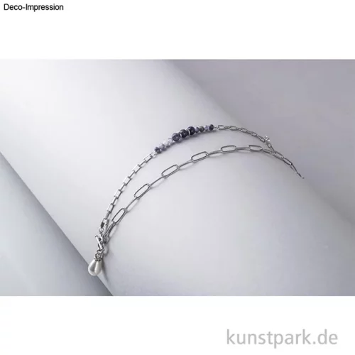 Artikelbild 3 des Artikels “Gliederkette Paperclip geprägt, Silber, 1,2 x 5,4 x 15 mm, Länge 80 cm “