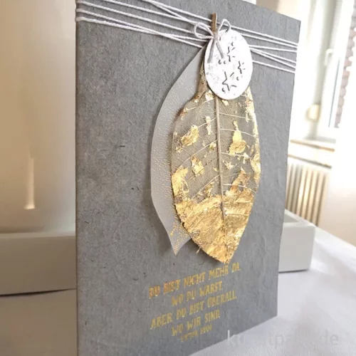 Artikelbild 3 des Artikels “Good old friends - Blätter Trauerkarte, Du bist nicht mehr “