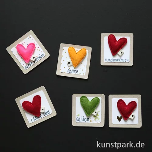 Artikelbild 3 des Artikels “Good old friends - Filzherzmagnet, Glück “
