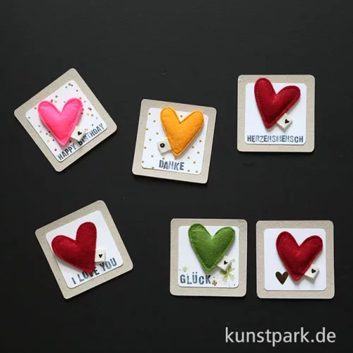 Artikelbild 3 des Artikels “Good old friends - Filzherzmagnet, Herz “