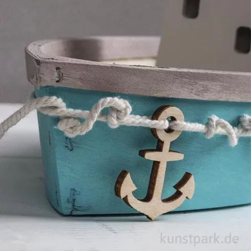 Artikelbild 3 des Artikels “Holz Boote + Leuchtturm, Natur, 1,5-9 cm, 14 Stück “