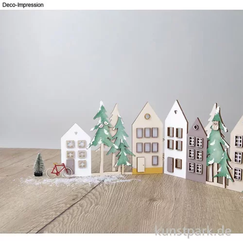 Artikelbild 3 des Artikels “Holz Deko Aufsteller, Häuser, Natur, 64-teilig “