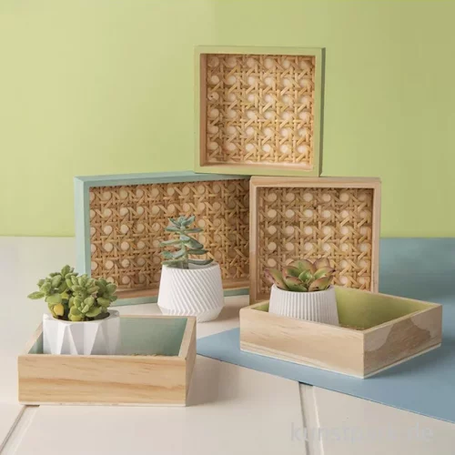 Artikelbild 3 des Artikels “Holz Deko Tablett Set, Natur, 31,5 x 21,5 x 3 cm, 6-teilig “