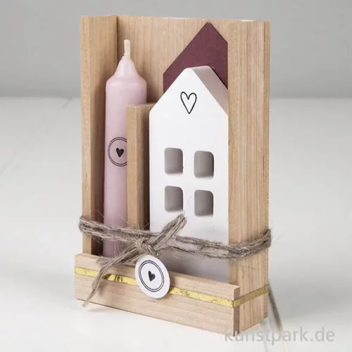 Artikelbild 3 des Artikels “Holz Klötzchen + Platten zum Basteln, Natur, 30er Set “