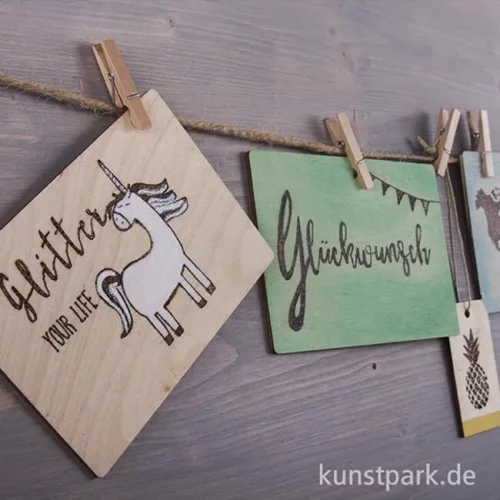 Artikelbild 3 des Artikels “Holz Postkarte - 2 Stück “
