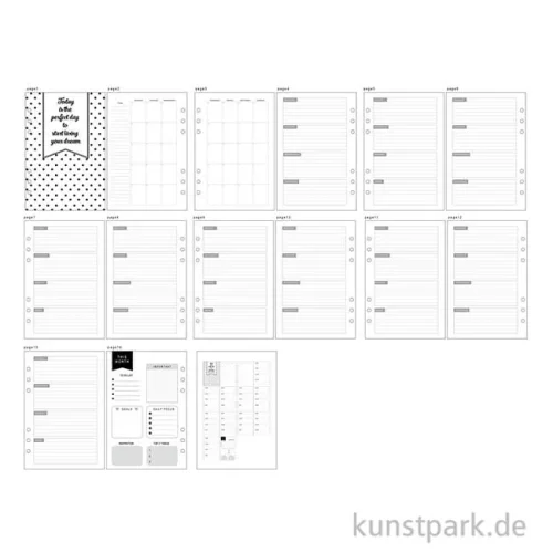 Artikelbild 3 des Artikels “Kalenderseiten für Planer - 5-Wochen-Plan, Größe 142x210 mm, 7 Seiten “