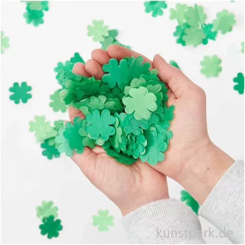 Artikelbild 3 des Artikels “Konfetti - Kleeblatt mit Glitzer, Hot Foil, 30 mm, 20 g “