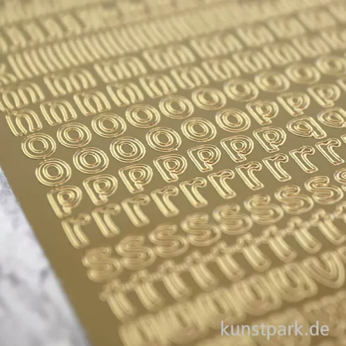 Artikelbild 3 des Artikels “Kreativ Sticker - Buchstaben klein, Gold, 10 x 23 cm “