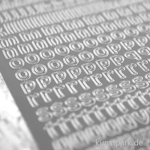 Artikelbild 3 des Artikels “Kreativ Sticker - Buchstaben klein, Silber, 10 x 23 cm “