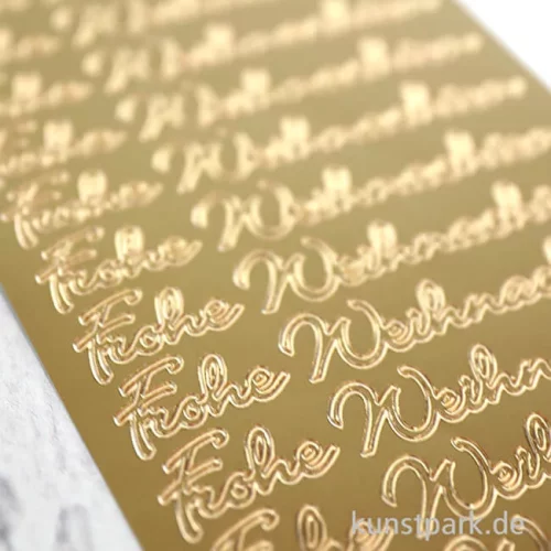 Artikelbild 3 des Artikels “Kreativ Sticker - Frohe Weihnachten Schrift, Gold, 10 x 23 cm “