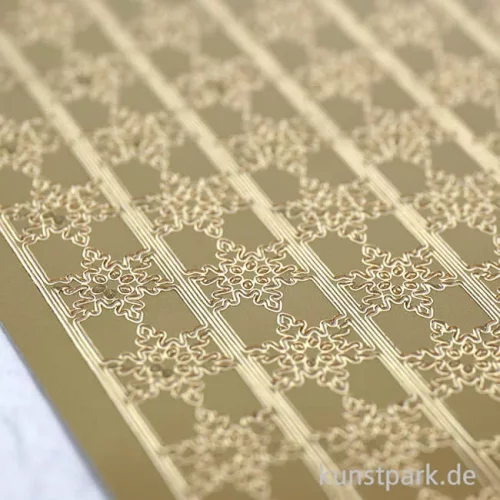 Artikelbild 3 des Artikels “Kreativ Sticker - Schneeflocken Bordüre, Gold, 10 x 23 cm “