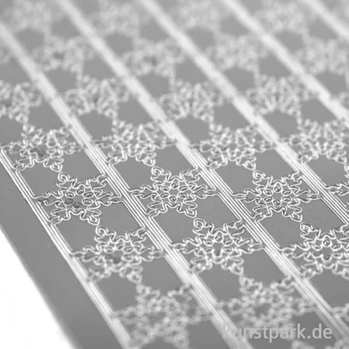Artikelbild 3 des Artikels “Kreativ Sticker - Schneeflocken Bordüre, Silber, 10 x 23 cm “