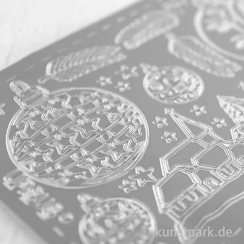 Artikelbild 3 des Artikels “Kreativ Sticker - Weihnachten 2, Silber, 10 x 23 cm “