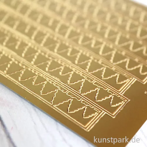 Artikelbild 3 des Artikels “Kreativ Sticker - Weihnachtsbaum Bordüre, Gold, 10 x 23 cm “