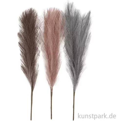 Artikelbild 3 des Artikels “Künstliches Pampasgras, Staubblau, Frosted Lila, Altrosa, Länge 50 cm “