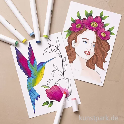 Artikelbild 3 des Artikels “Malset für Anfänger - Ausmalen mit Zeichenmarkern “
