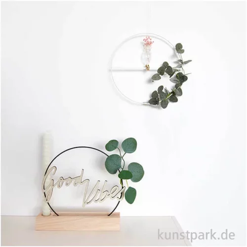 Artikelbild 3 des Artikels “Metallring mit Querstrebe, Off White Matt, 25 cm “