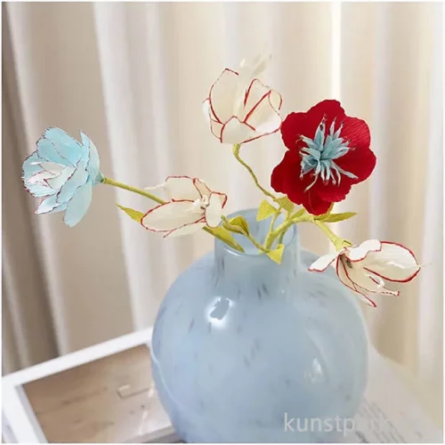 Artikelbild 3 des Artikels “Mini Bastelset - Blumen aus Krepppapier, Pastellfarben “