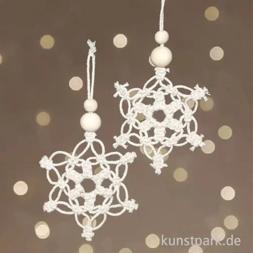 Artikelbild 3 des Artikels “Mini Bastelset Makramee - Schneeflocken, 10 cm “