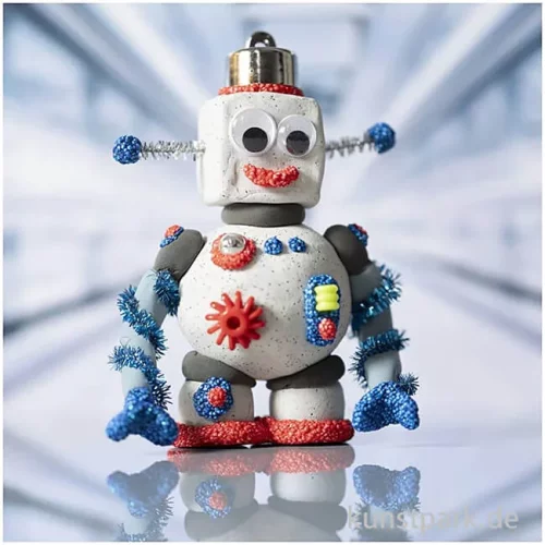 Artikelbild 3 des Artikels “Mini Bastelset - Roboter Modellieren, Blau, Grau, Rot “