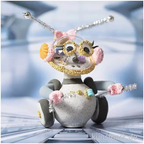 Artikelbild 3 des Artikels “Mini Bastelset - Robotermädchen Modellieren, Grau, Pink “