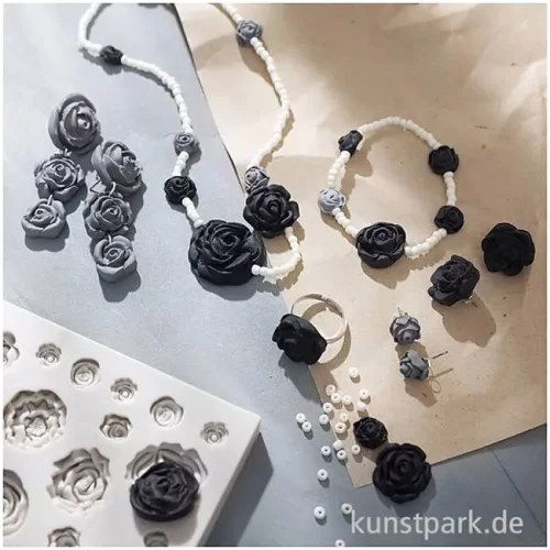 Artikelbild 3 des Artikels “Mini Bastelset Schmuck, Rosen, Schwarz, Weiß “