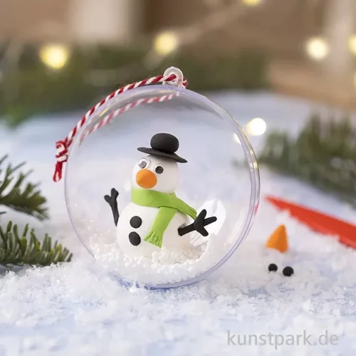 Artikelbild 3 des Artikels “Mini Bastelset Weihnachtskugel Modellieren, Schneemann “
