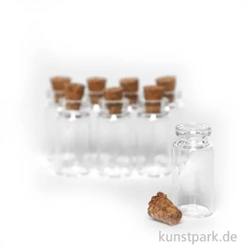 Artikelbild 3 des Artikels “Mini Glasröhrchen mit Kork, 10 x 30 mm, 8 Stück “