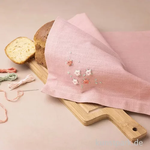 Artikelbild 3 des Artikels “Mini Stickset - Stoffserviette, Staubrosa “