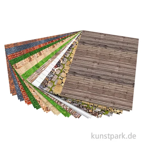 Artikelbild 3 des Artikels “Motivblock Modellbau Strukturen, 24 x 34 cm, 26 Blatt “