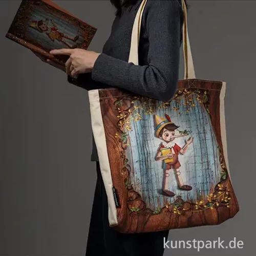 Artikelbild 3 des Artikels “PAPERBLANKS Jutebeutel - Märchen, Carlo Collodi, Pinocchio “