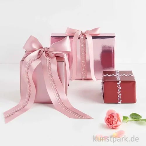 Artikelbild 3 des Artikels “Perlen Tape, Halbperlen Selbstklebend, Rose, 1,9 x 50 cm “