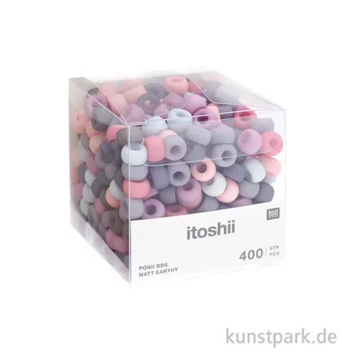 Artikelbild 3 des Artikels “Pony Bead Set, Matt Earthy, 400 Stück “