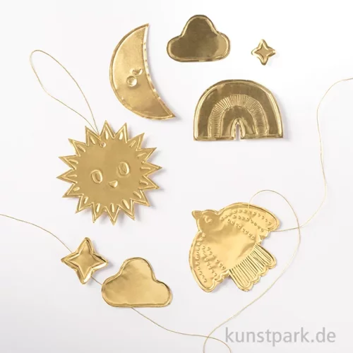 Artikelbild 3 des Artikels “folia Prägefolien, Alu, 3 Blatt, 18,5 x 29,5 cm - Gold “