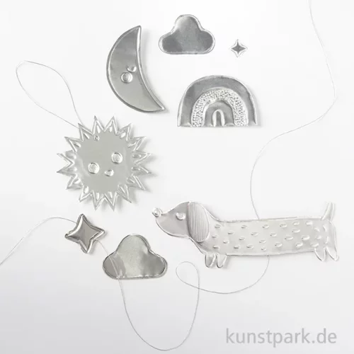Artikelbild 3 des Artikels “folia Prägefolien, Alu, 3 Blatt, 18,5 x 29,5 cm - Silber “
