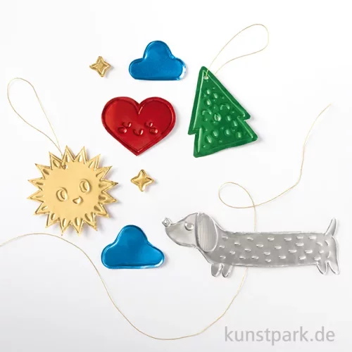 Artikelbild 3 des Artikels “folia Prägefolien, Alu, 5 Blatt, 18,5 x 29,5 cm - Farbig “