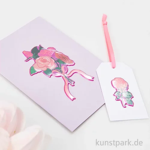 Artikelbild 3 des Artikels “Puffy Sticker - La Vie en Rose, Rosen, 13 Aufkleber “
