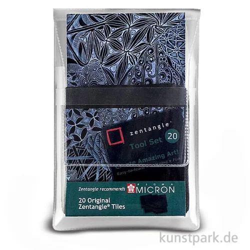Artikelbild 3 des Artikels “Sakura ZENTANGLE Papier, 20 schwarze Kacheln, 89 mm “