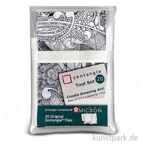 Artikelbild 3 des Artikels “Sakura ZENTANGLE Papier, 20 weiße Kacheln, 89 mm “