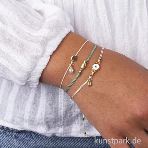 Artikelbild 3 des Artikels “Schmuck Mini-Anhänger Perle, Gold, 5 mm, 10 Stück “