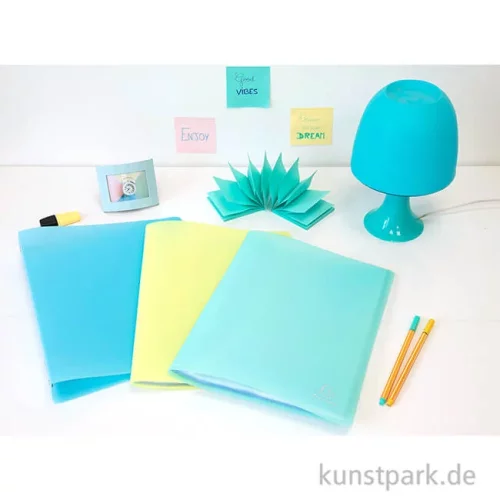 Artikelbild 3 des Artikels “Sichtmappen für DIN A4 mit 40 Hüllen, Pastellfarben “