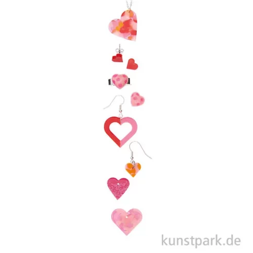Artikelbild 3 des Artikels “Silikon Gießform - Anhänger, Herzen “