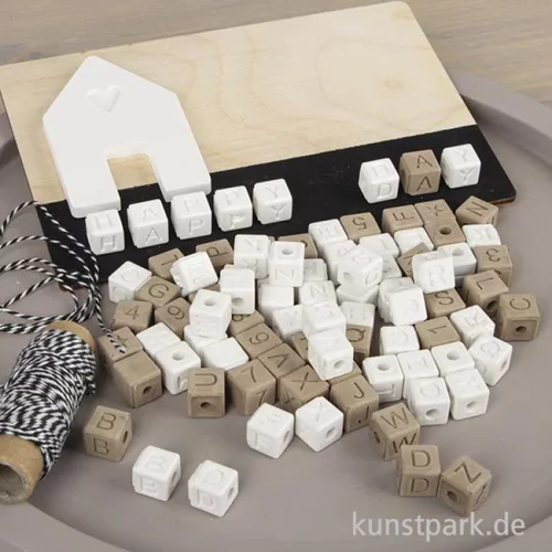 Artikelbild 3 des Artikels “Silikon Gießform - Buchstaben Perlen mit Zahlen, 42 Motive, 10 x 10 mm “