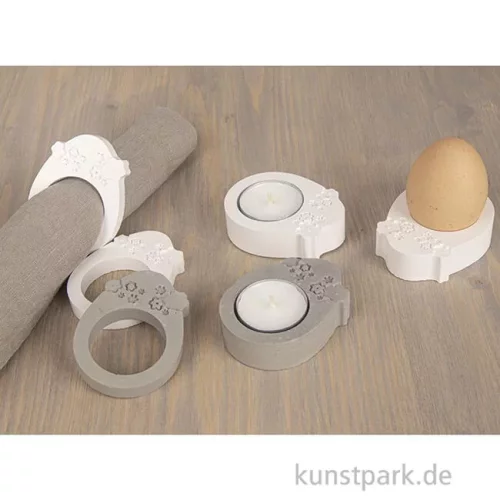 Artikelbild 3 des Artikels “Silikon Gießform - Happy Egg, 4 Motive, 14,5 x 26 x 2 cm “