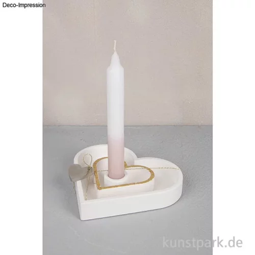 Artikelbild 3 des Artikels “Silikon Gießform - Kerzenständer Herz, 15,9 x 15 x 2,5 cm “