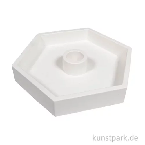 Artikelbild 3 des Artikels “Silikon Gießform - Kerzenständer Hexagon, 16 x 14 x 2,5 cm “