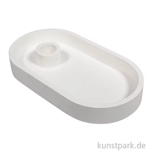 Artikelbild 3 des Artikels “Silikon Gießform - Kerzenständer Oval, 18,5 x 10,3 x 2,5 cm “